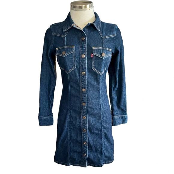 LEVI’S GIA WESTERN DRESS SIZE XS - Picture 10 of 10